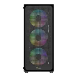 Ocypus Gamma C50 Black ARGB 4-Fans Mid Tower Case + Ocypus Gamma P650 650W 80+White - Image 2