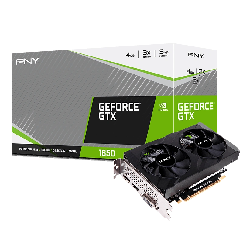 PNY GeForce GTX 1650 4GB GDDR6 Dual Fan NVIDIA Graphics Card