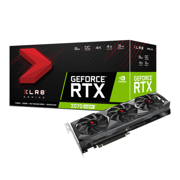 PNY GeForce RTX 2070 SUPER 8GB XLR8 Gaming Overclocked Edition GDDR6 NVIDIA Graphics Card