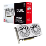 ASUS Dual AMD Radeon RX 9060 XT 16GB GDDR6 Gaming Graphics Card - White