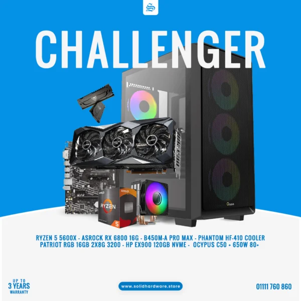 CHALLENGER | RYZEN 5 5600X + RX 6800 16G