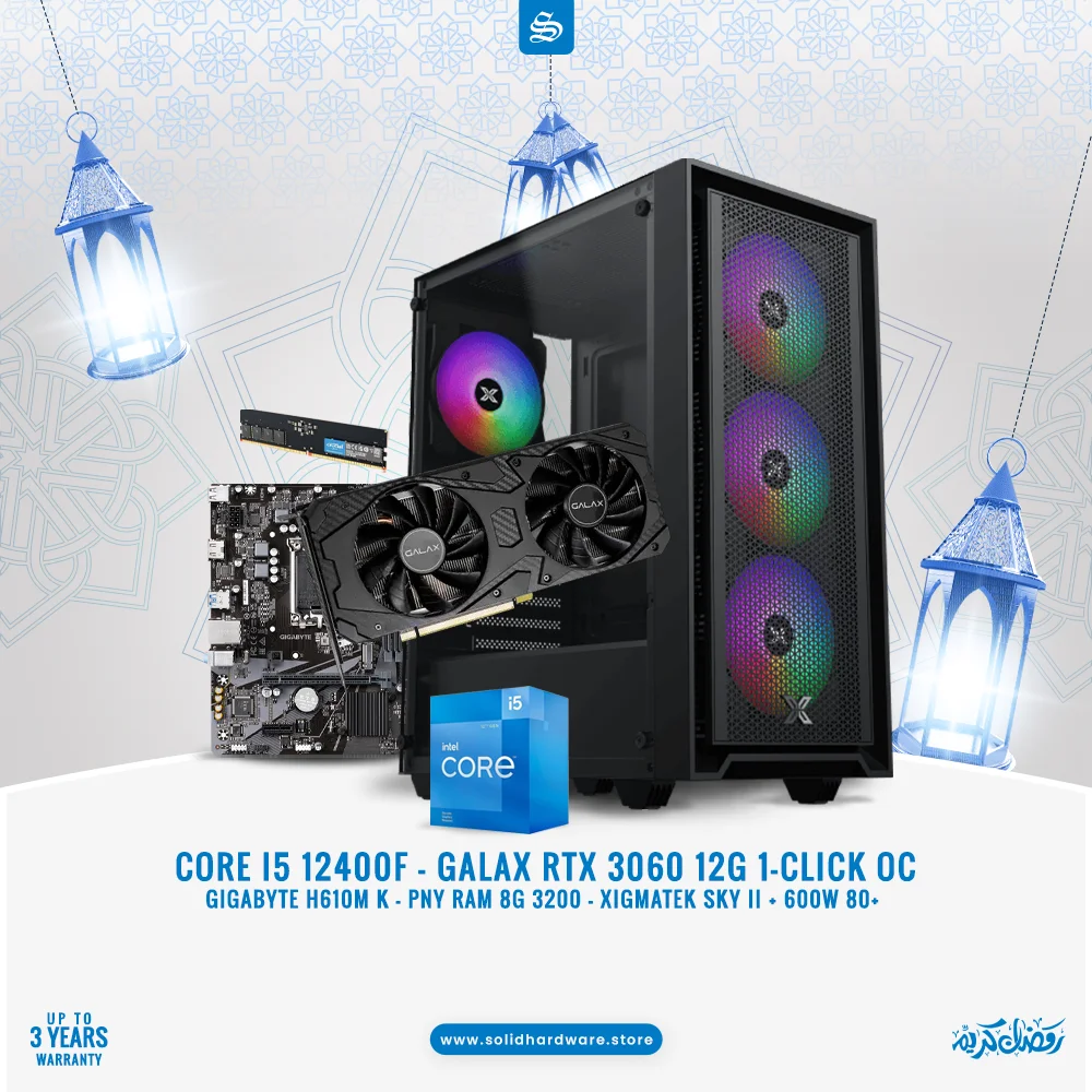 DIAMOND | CORE I5 12400F + RTX 3060 12G