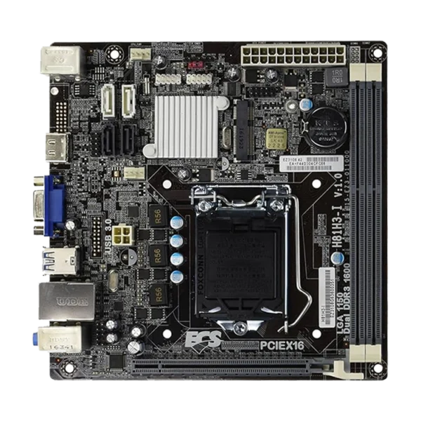 ECS H81H3-I Motherboard – LGA1150, Intel 4th Gen, HDMI, DDR3, SATA III, USB 3.0, Mini ITX