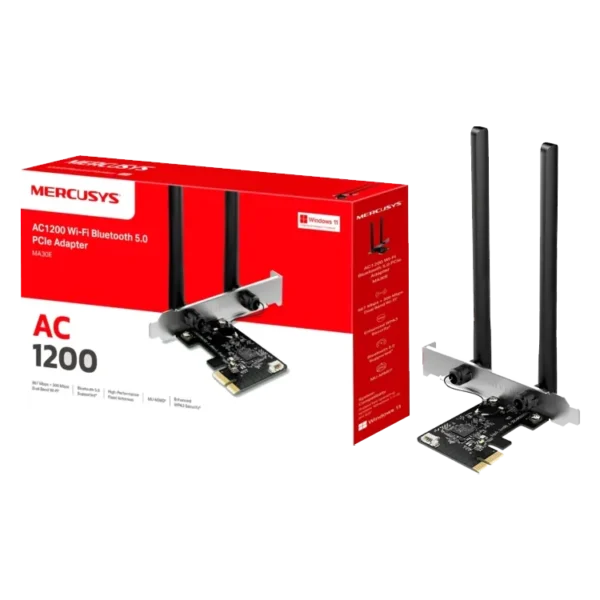 MERCUSYS MA30E WiFi Bluetooth Card AC1200 Mbps Wireless Bluetooth 5.0 PCIe Network Card