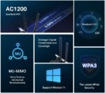 MERCUSYS MA30E WiFi Bluetooth Card AC1200 Mbps Wireless Bluetooth 5.0 PCIe Network Card - Image 3