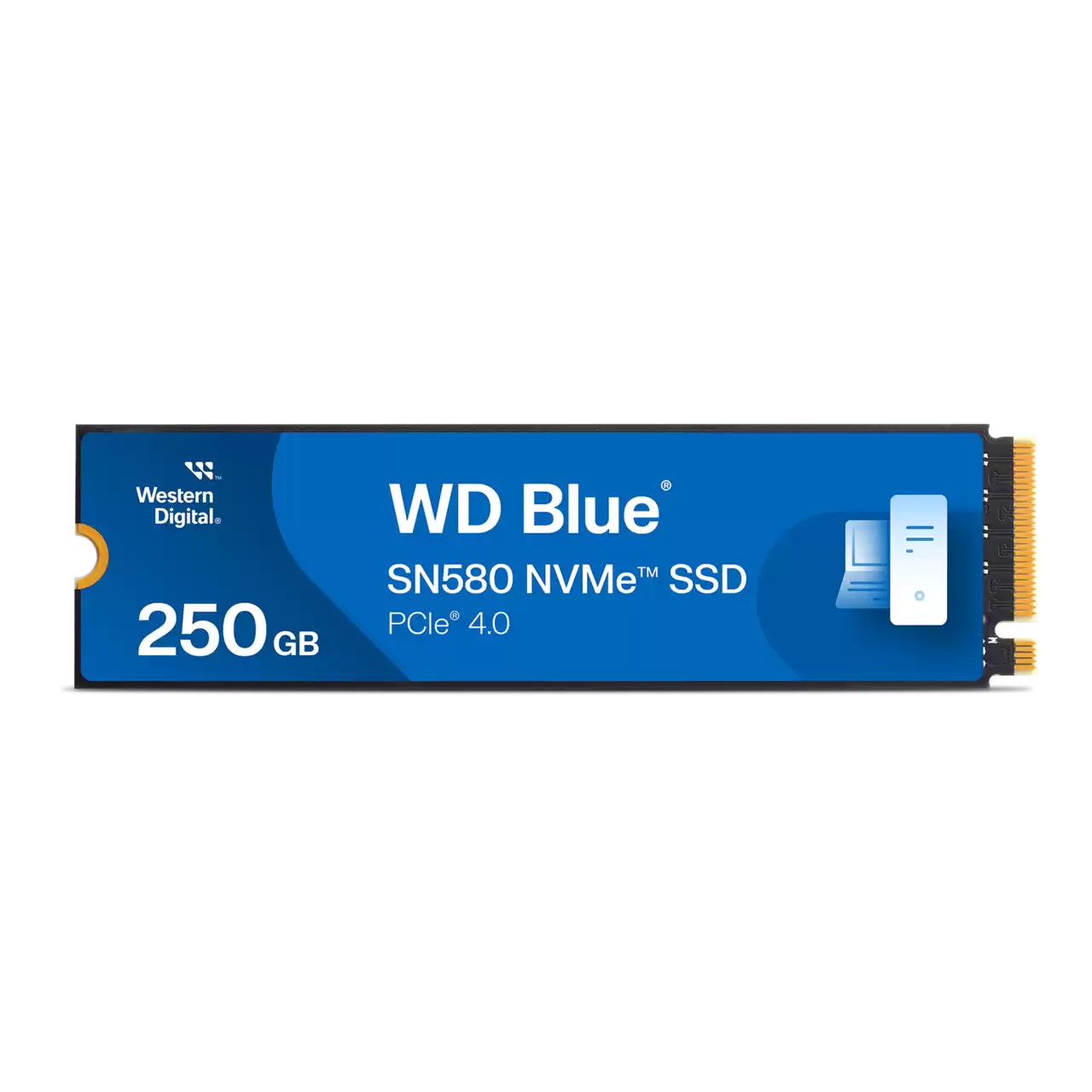 Western Digital 250GB WD Blue SN580 NVMe PCIe Gen4 x4 SSD M.2 2280 up to 4000MB/s