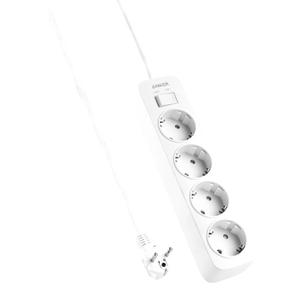 ANKER Power Strip with Surge Protection ,Extension Lead with 4 Wall Outlets