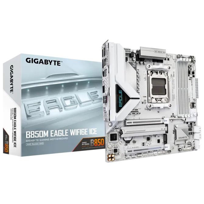 GIGABYTE B850M EAGLE WIFI6E ICE AM5 AMD Motherboard﻿
