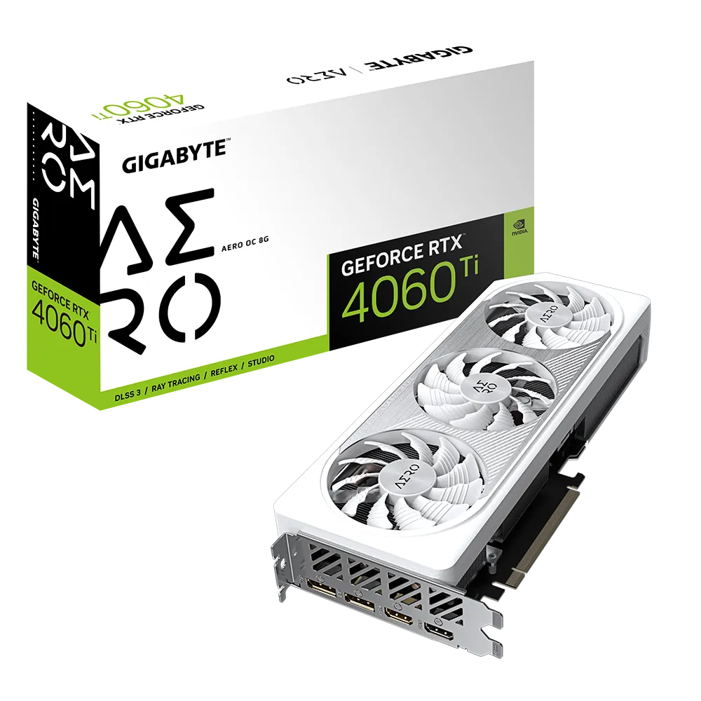 GIGABYTE GeForce RTX 4060 Ti AERO OC 8G NVIDIA Graphics Card