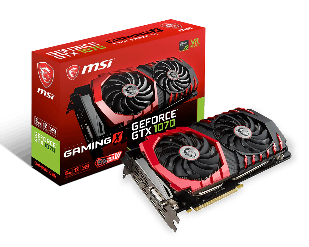 MSI GeForce GTX 1070 GAMING X 8GB GDDR5 NVIDIA Graphics Card