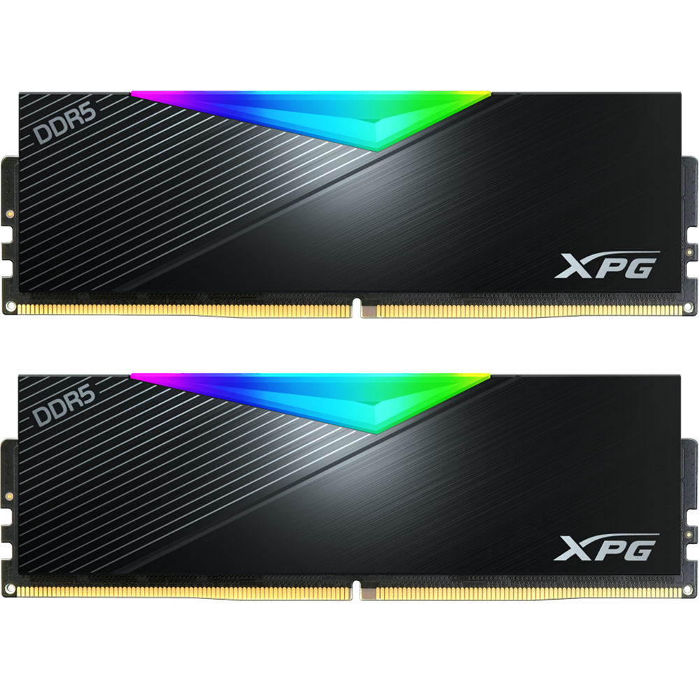 XPG Lancer RGB 32GB (2x16GB) DDR5 DRAM 5200MT/s CL38 Intel XMP 3.0 & AMD EXPO, Desktop Gaming Memory
