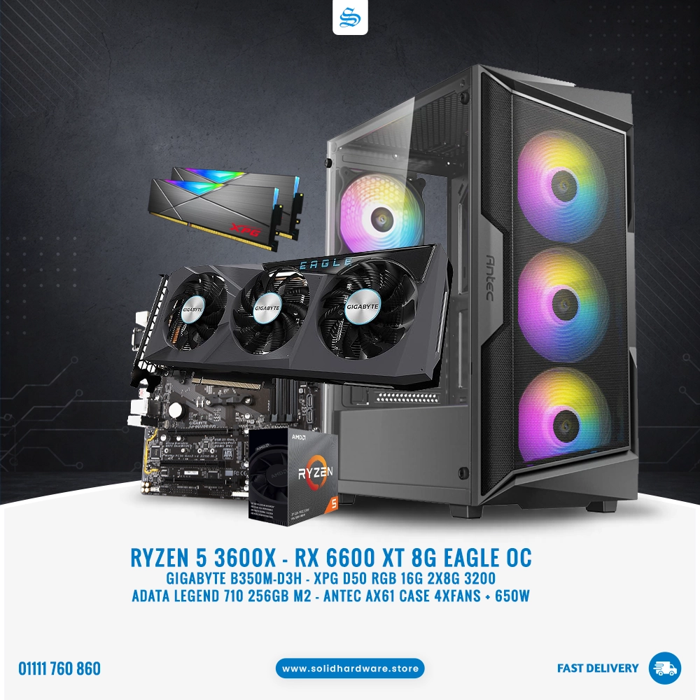 Eagle Build | Ryzen 5 3600X + RX 6600 XT