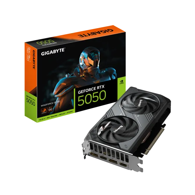 GIGABYTE GeForce RTX 5050 WINDFORCE OC 8GB GDDR7 Nvidia Graphics Card