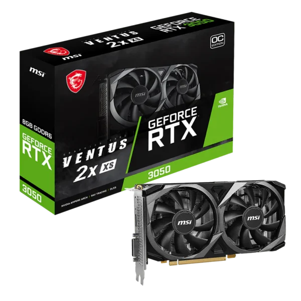 MSI GeForce RTX 3050 Ventus 2X XS OC 8GB GDDR6 NVIDIA Graphics Card