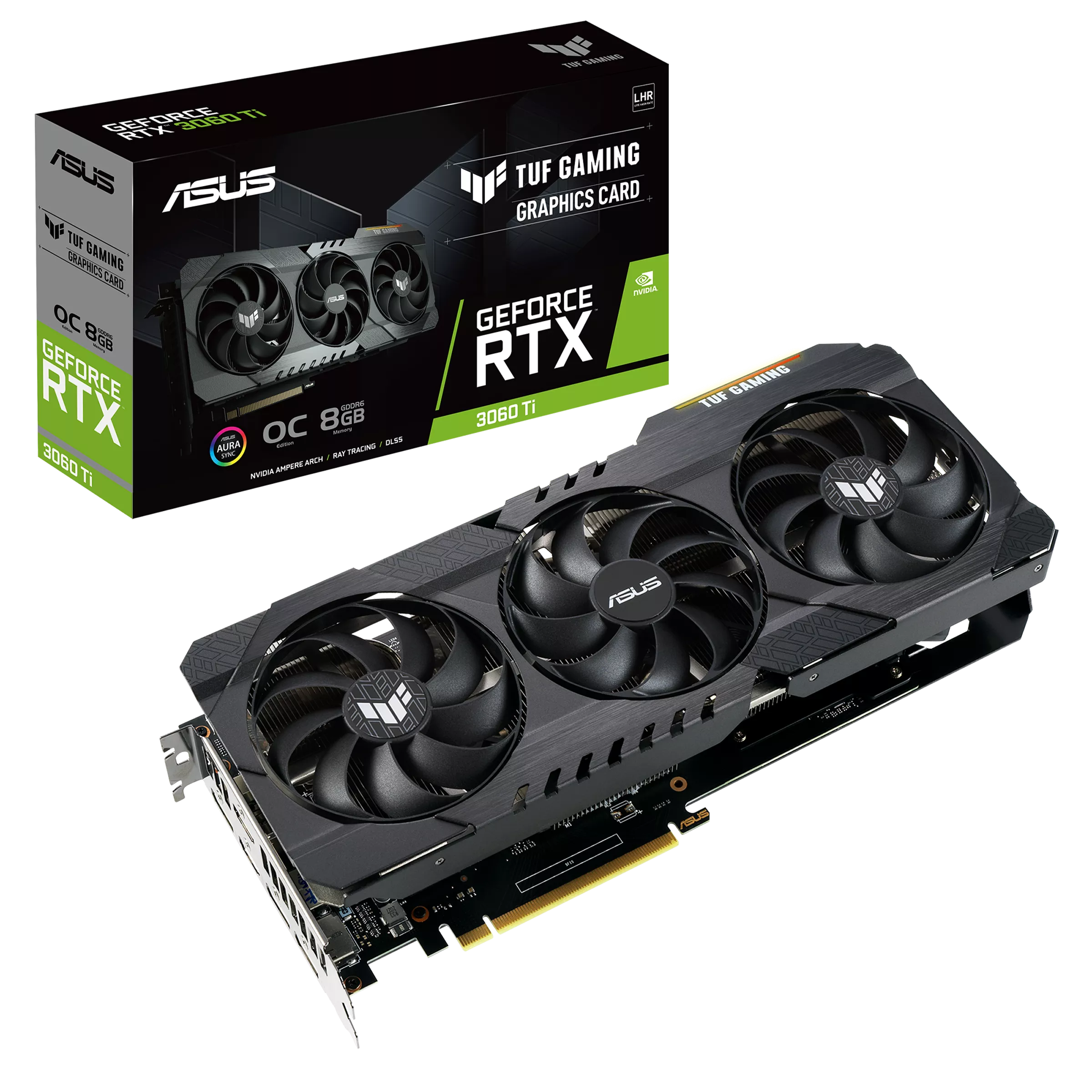 ASUS TUF Gaming GeForce RTX 3060 Ti V2 OC Edition 8GB GDDR6 Nvidia Graphics Card