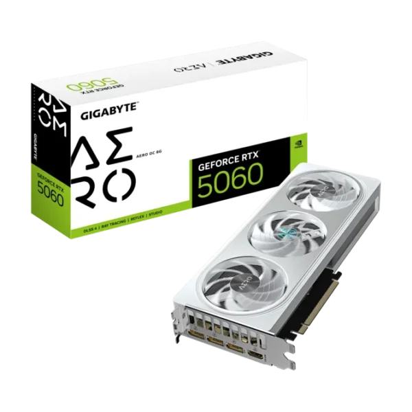 GIGABYTE GeForce RTX 5060 AERO OC 8G GDDR7 NVIDIA Graphics Card