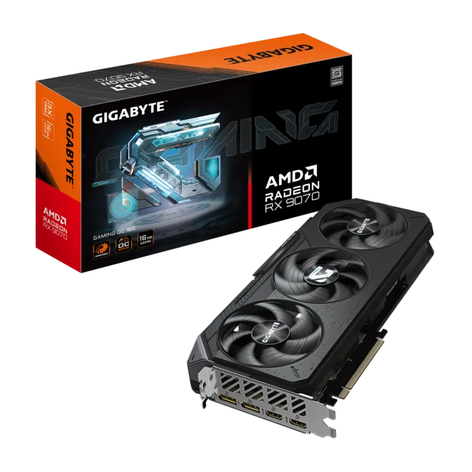 GIGABYTE Radeon RX 9070 GAMING OC 16G AMD Graphics Card