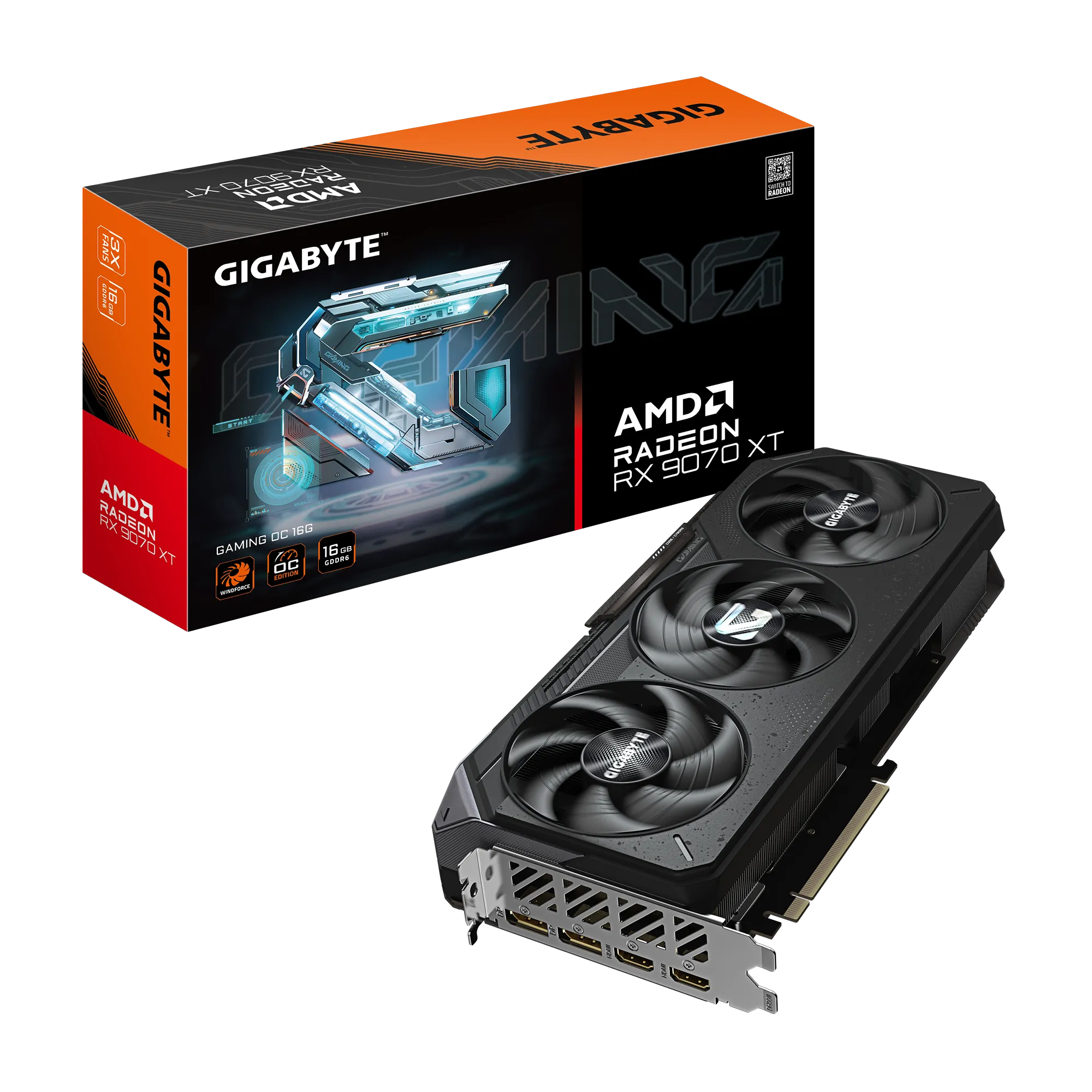 GIGABYTE Radeon RX 9070 XT GAMING OC 16G AMD Graphics Card