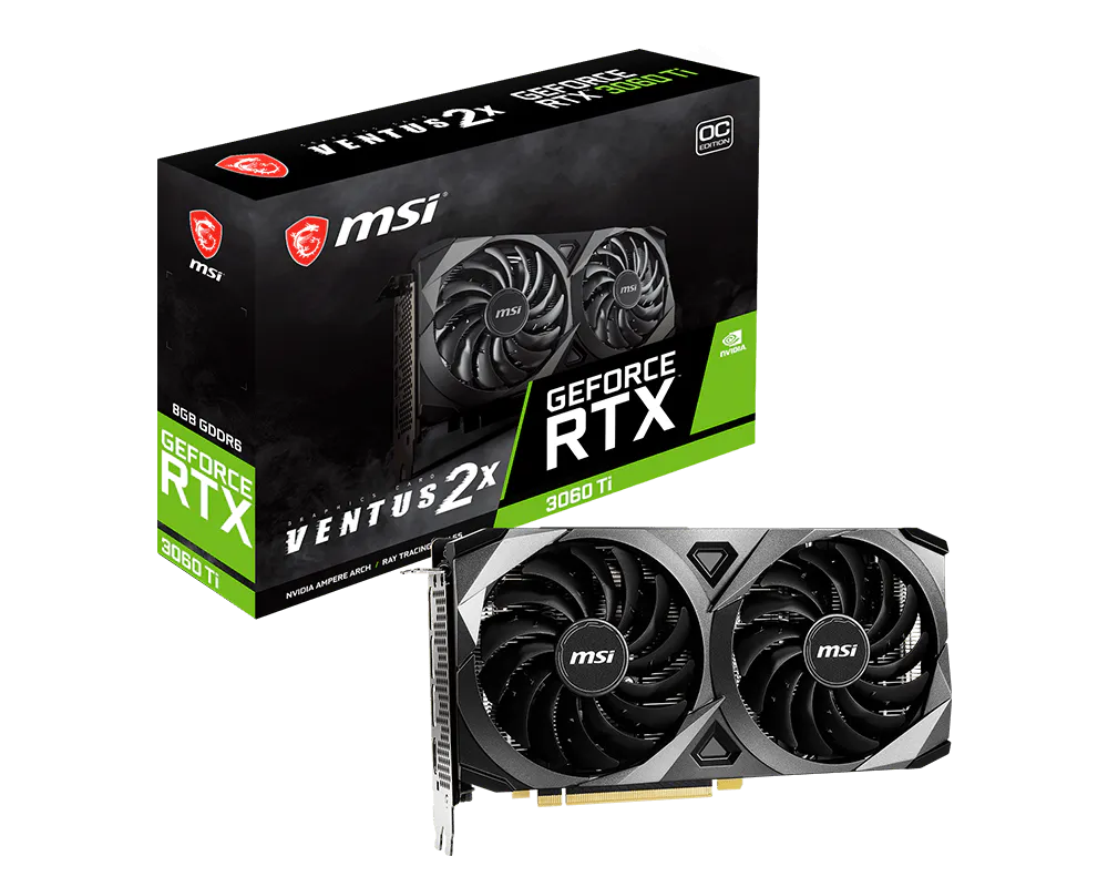 MSI GeForce RTX 3060 VENTUS 2X OC 8G GDDR6 NVIDIA Graphics Card