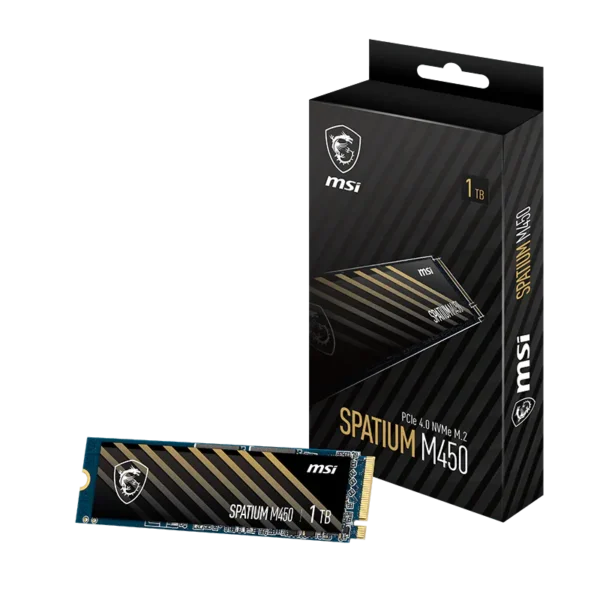 MSI SPATIUM M450 1TB NVME 3D-NAND PCIe Gen4x4 M.2 2280 M.2 SSD