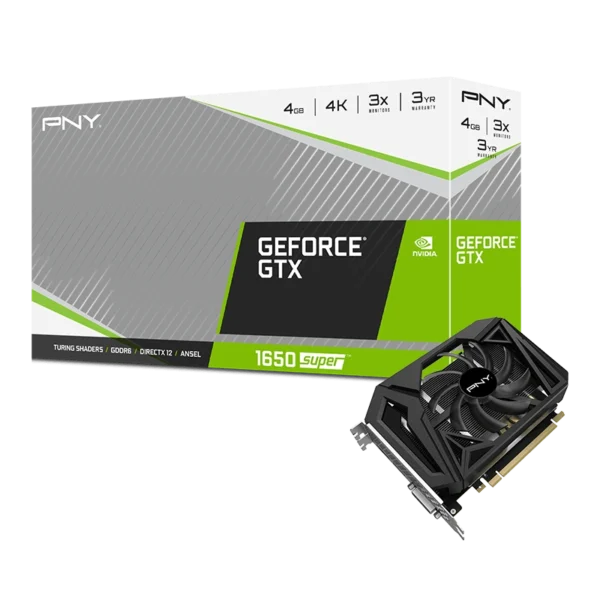PNY GeForce GTX 1650 SUPER Single Fan 4GB GDDR6 NVIDIA Graphics Card