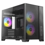 Antec FLUX M Case 6XPWM Fan ARGB Black Tempered Glass Compact MicroATX Gaming Case