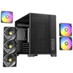 Antec FLUX M Case 6XPWM Fan ARGB Black Tempered Glass Compact MicroATX Gaming Case - Image 11